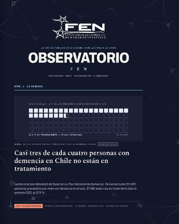 Portada del número 1 del Observatorio FEN